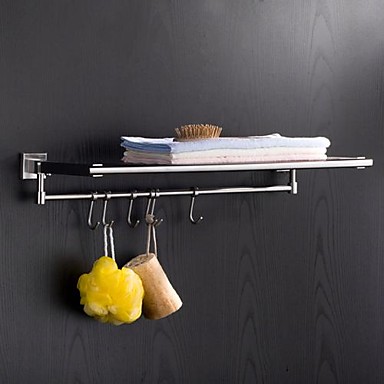 24 inches Modern Wall Drawing # 304 stainless steel towel rack up and down